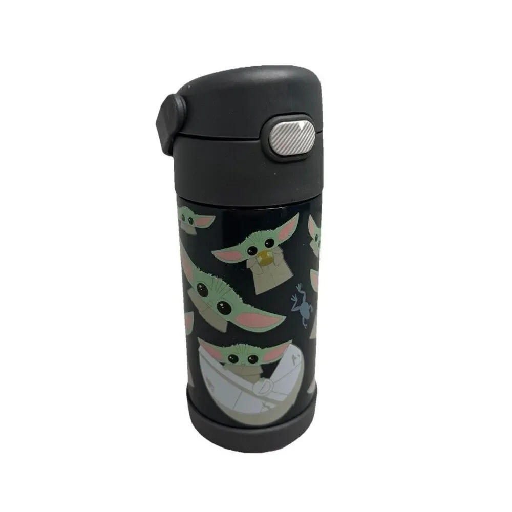 Thermos Kids 10 oz Grogu Baby Yoda Bottle Flip Top Star Wars Handle BPA Free